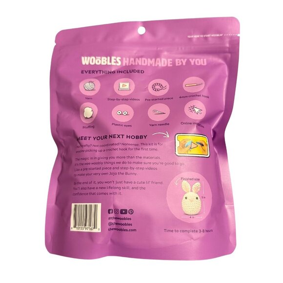 The Woobles‎ Beginners Crochet Kit with Easy Peasy Yarn - New - Picture 3 of 6